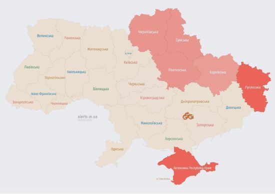 Воздушные Силы ВСУ предупреждают о ракетах в направлении Миргорода и Харькова: находитесь в укрытиях